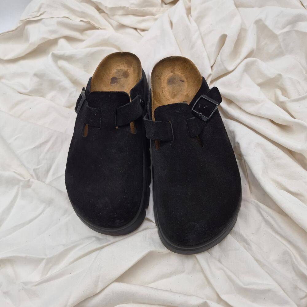 Birkenstock Boston Chunky Suede Clogs Slip-ons Soft footbed size 40 us 9-9.5